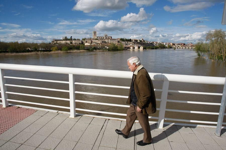 Crecida del río Duero a su paso por Zamora