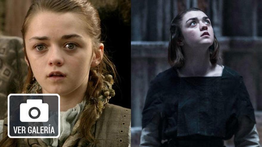 La actriz Maisie Williams es Arya Stark.