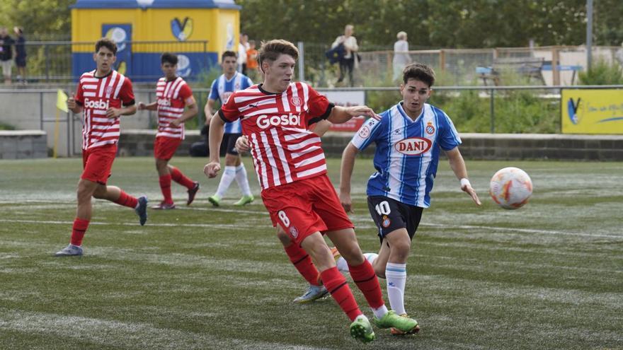 El Girona juvenil més erràtic cau golejat contra l’Espanyol