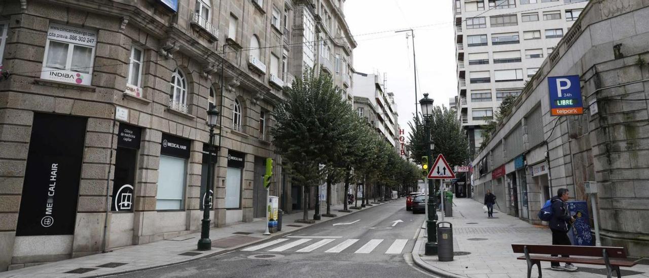 Calle Uruguay, donde se ubica el piso okupado.