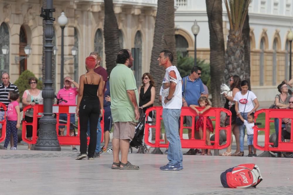 La Policía Nacional celebra su patrón con un simul