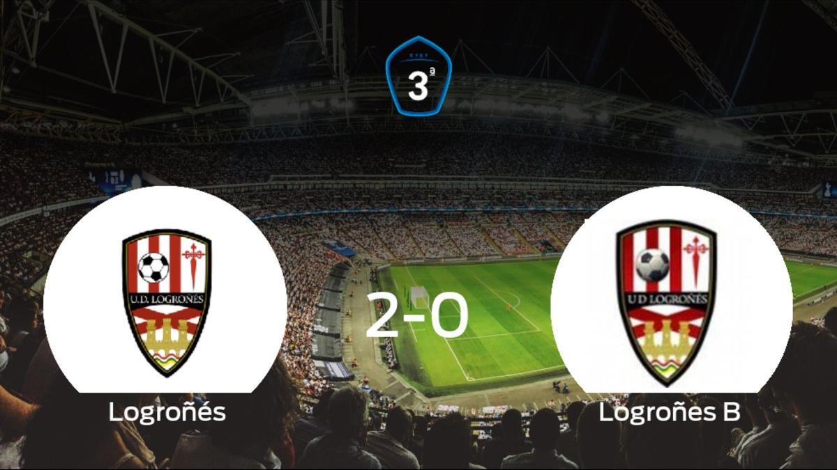 El Logroñés derrota por 2-0 al Logroñes B