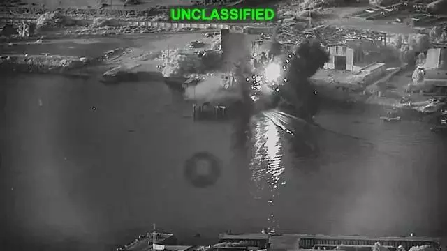 EEUU usa por primera vez drones marinos para atacar un centro para submarinos en Irán