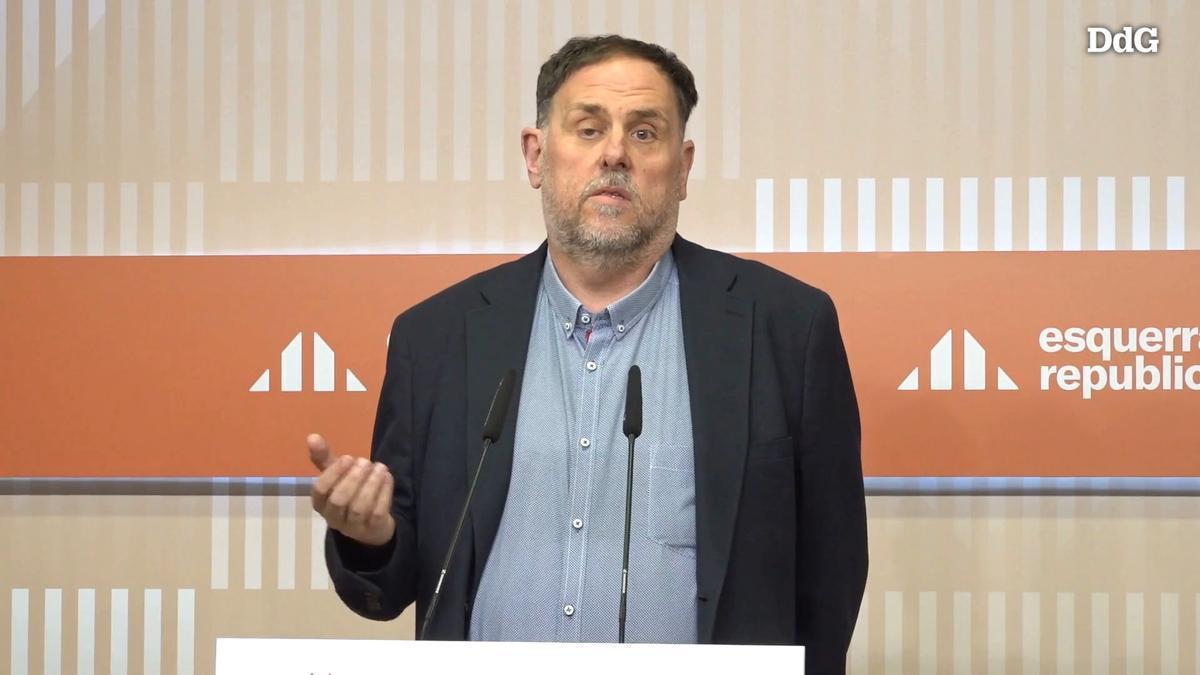 VÍDEO | Junqueras demana al PSOE "desencallar possibles camins" sobre l'IRPF després de la retirada de la proposta al Congrés