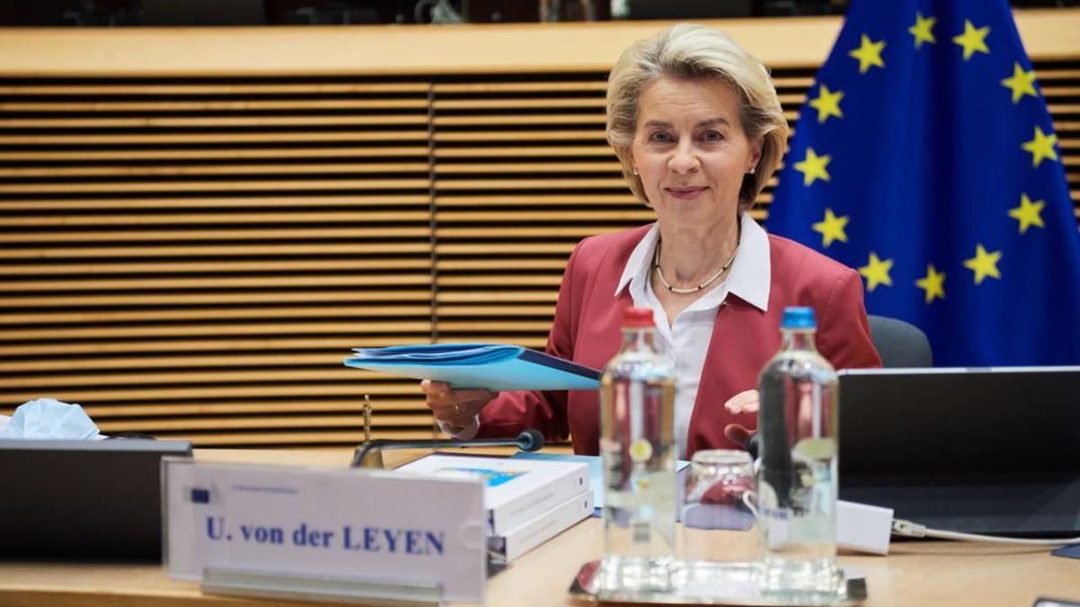 Von der Leyen a la seu de la Comissió Europea. | EUROPA PRESS