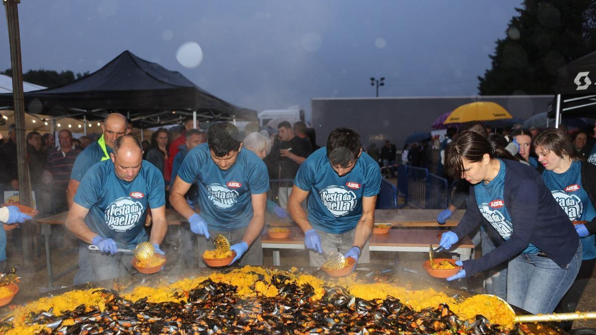 Imagen de la pasada edición de la Festa da Paella de Cortegada.