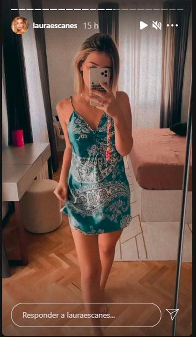 Laura Escanes con vestido de Zara