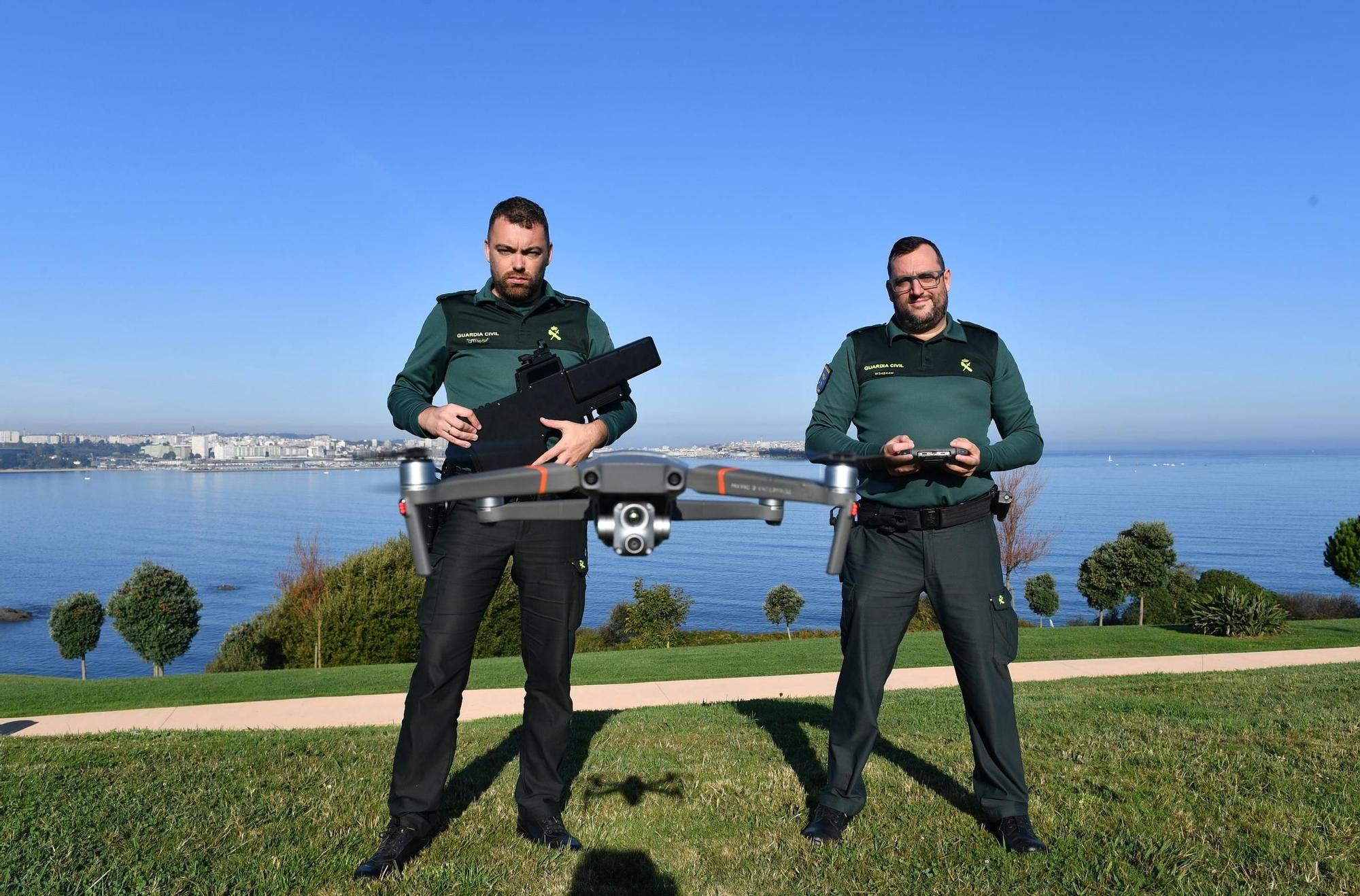 ACCIDENTE DRON TORRE DE HÉRCULES El dron que se estrelló contra la