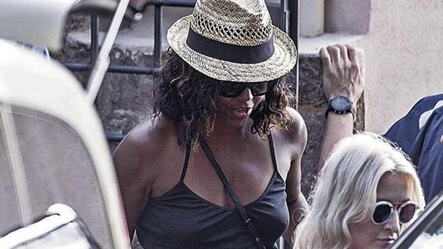 Michelle Obama, durante su visita a Mallorca en 2017.