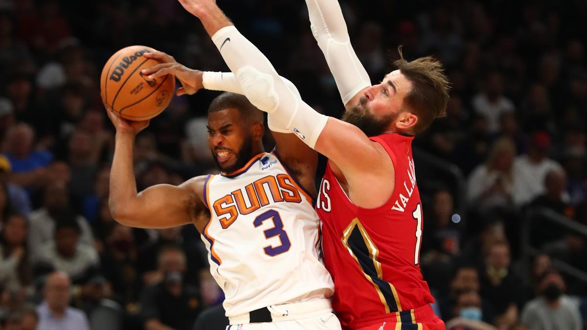 Una imagen de Chris Paul durante el encuentro.