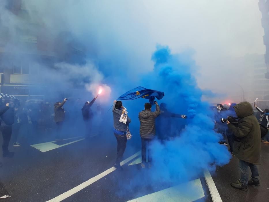 Derbi asturiano:  Así se vive los momentos previos al partido entre Real Oviedo y Sporting