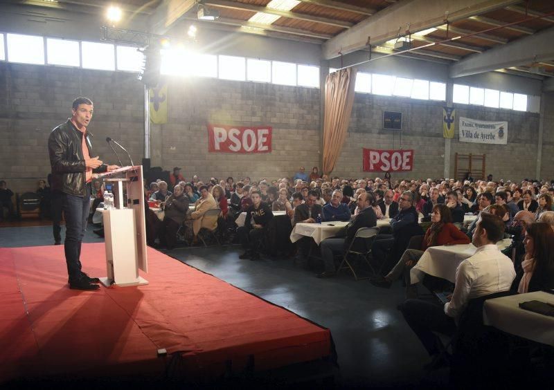 Pedro Sánchez celebra la Fiesta de la Rosa en Ayerbe