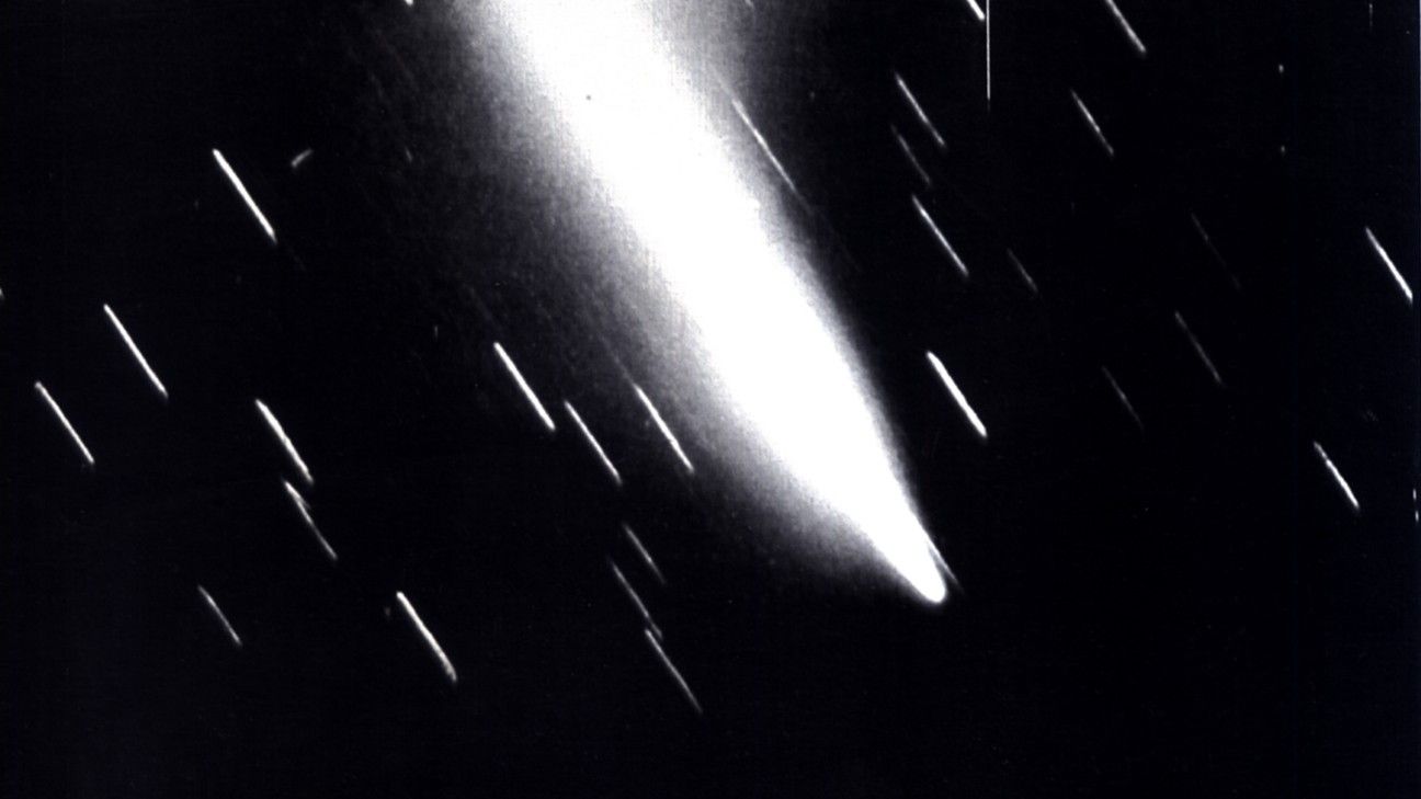 El cometa Halley visto desde Australia en marzo de 1986
