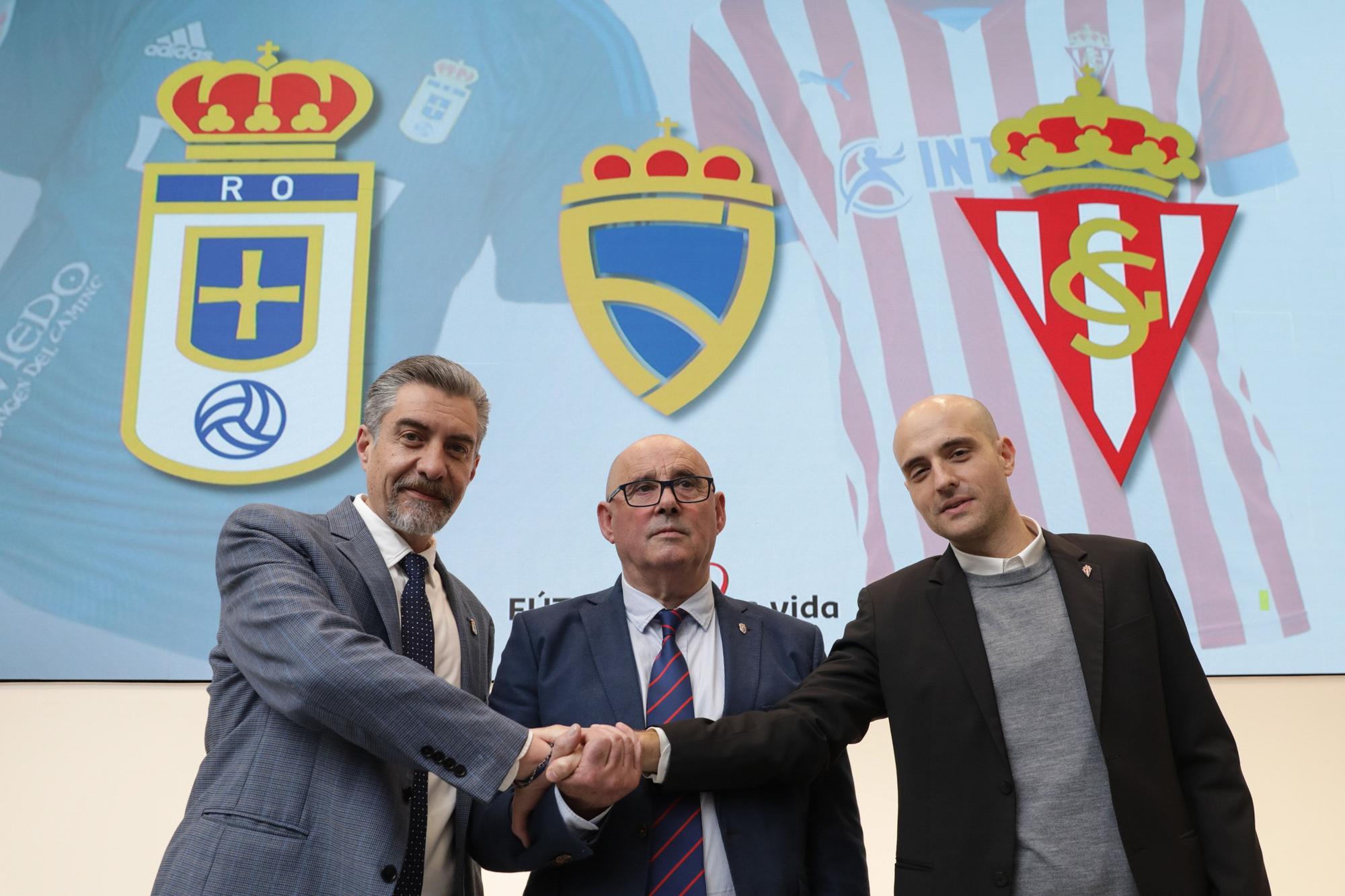 EN IMÁGENES: Así fue el encuentro entre las directivas de Oviedo y Sporting