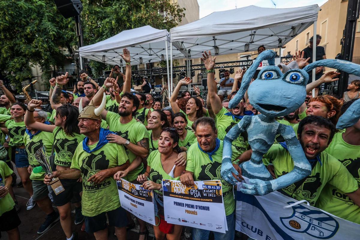 Progrés guanya el concurs de carrers decorats de les festes de Gràcia 2023