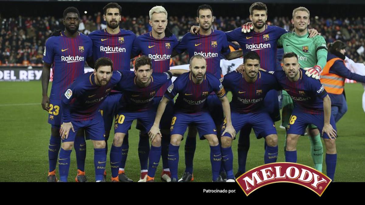 El once que Valverde presentó en Mestalla