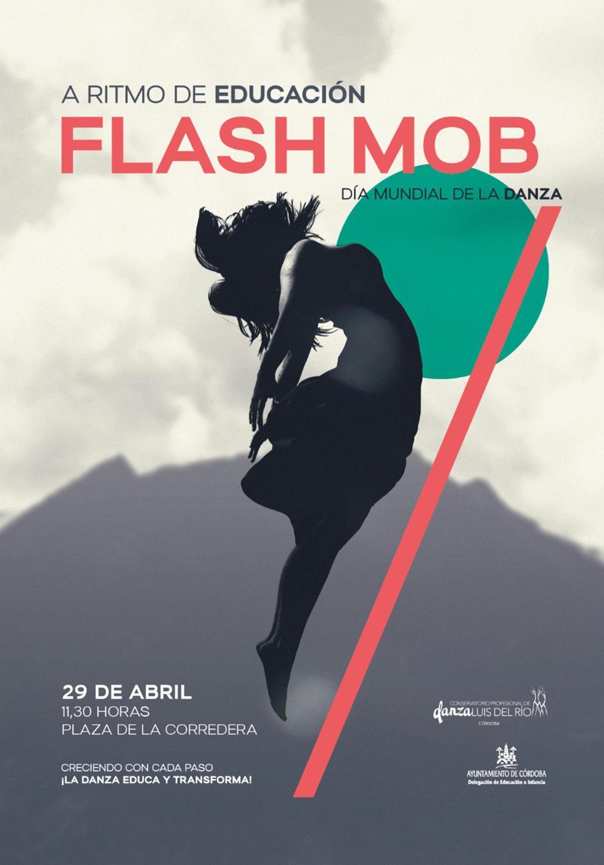 Cartel del 'flash mob' con motivo del Día Mundial de la Danza.