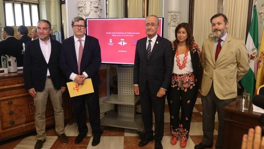 Presentación del encuentro de directores del Instituto Cervantes en Málaga.