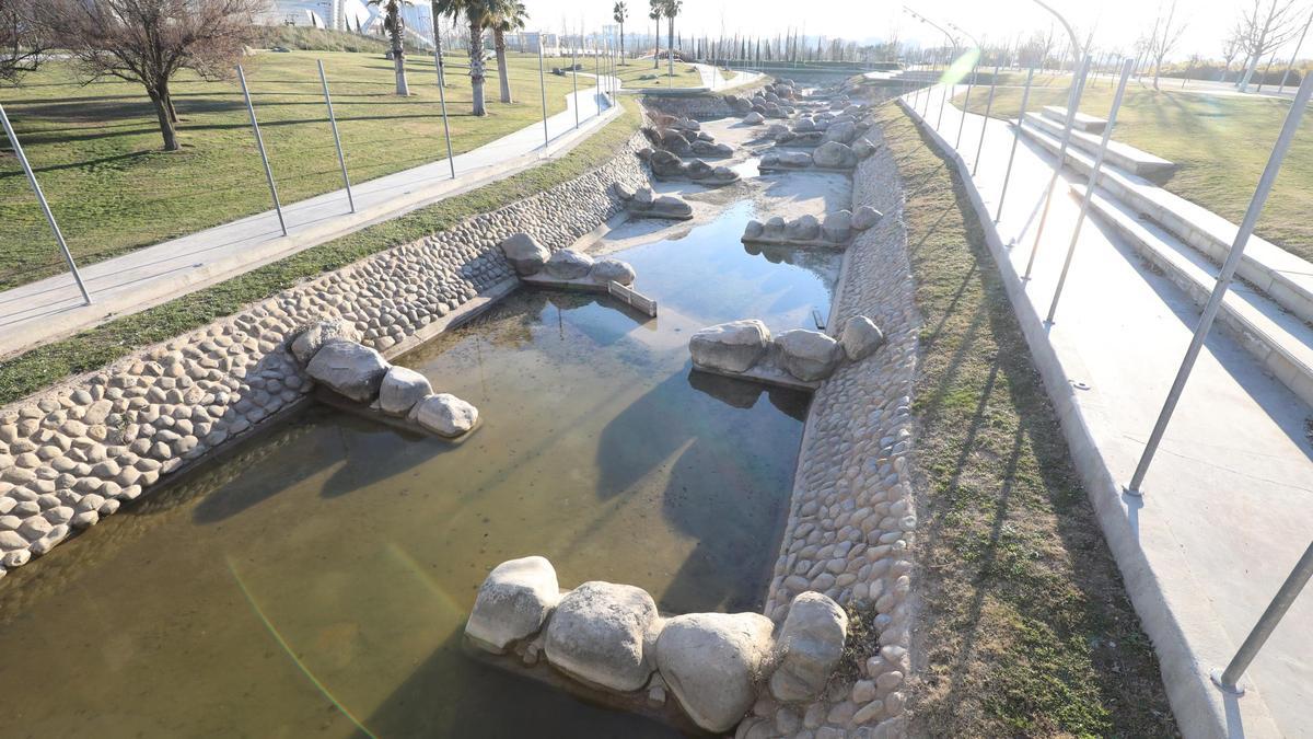 El canal de aguas bravas de la Exo, en Zaragoza