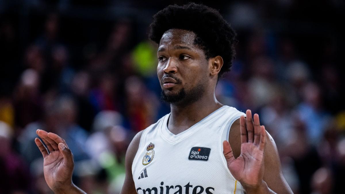 Andrés Feliz, en un partido con el Real Madrid