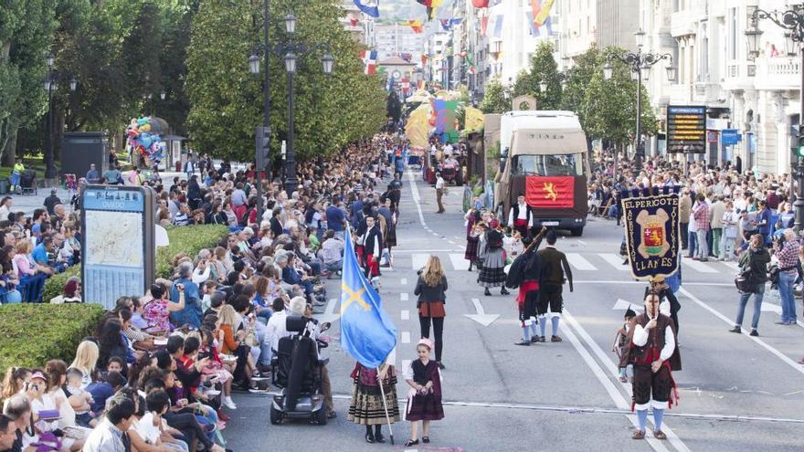 Desfile del Día de América en Asturias del año pasado.