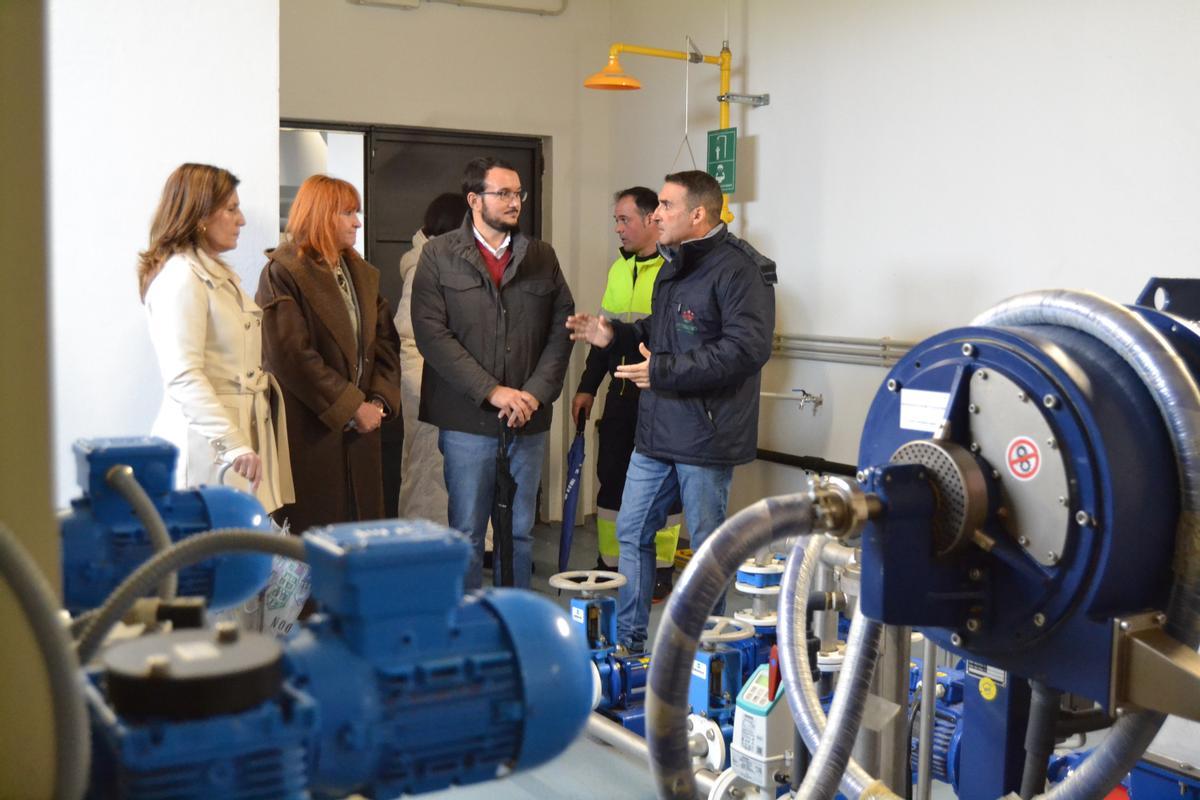 Visita a la EDAR de Bodonal de la Sierra.
