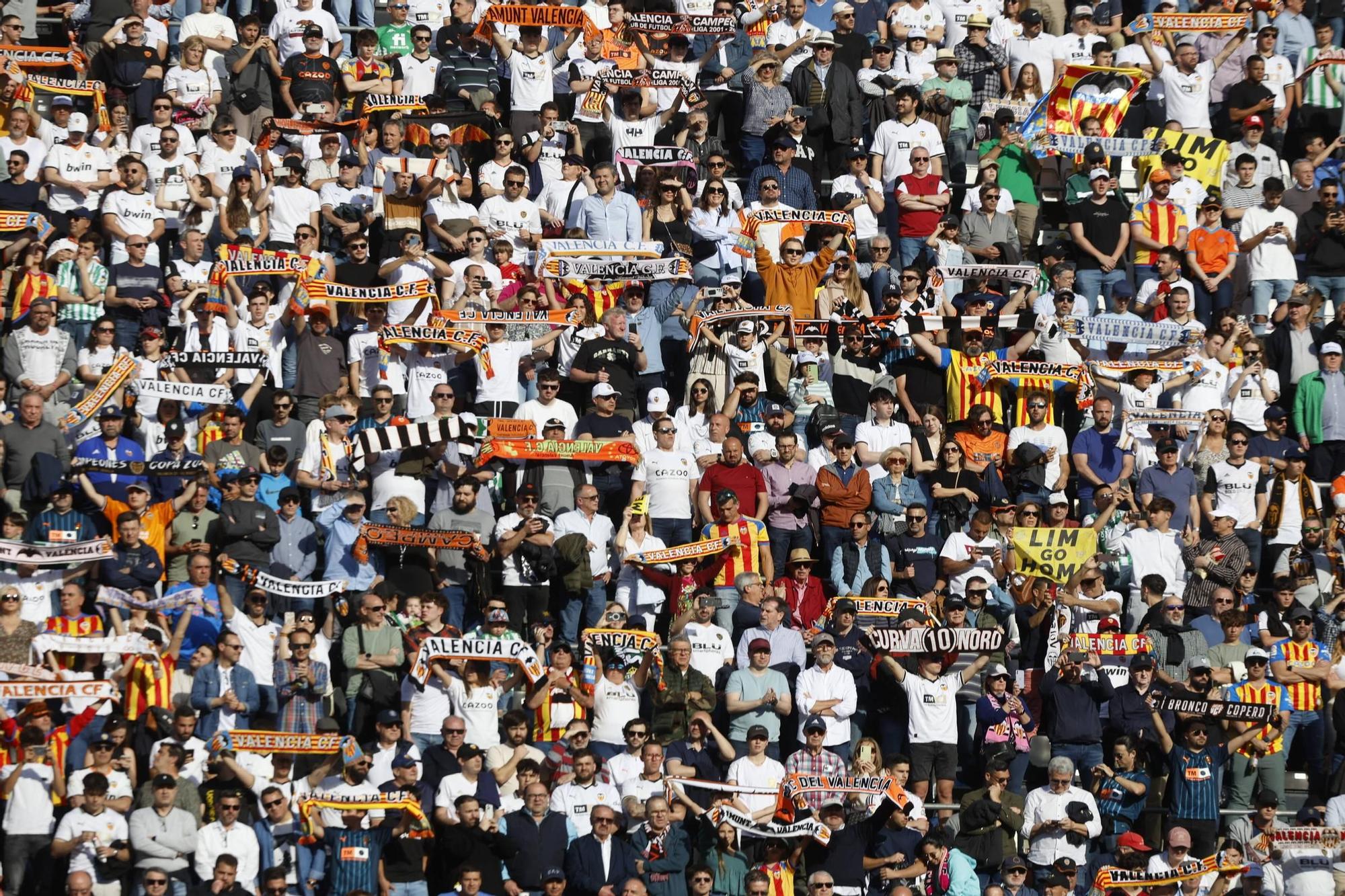 El Valencia - Betis, en imágenes