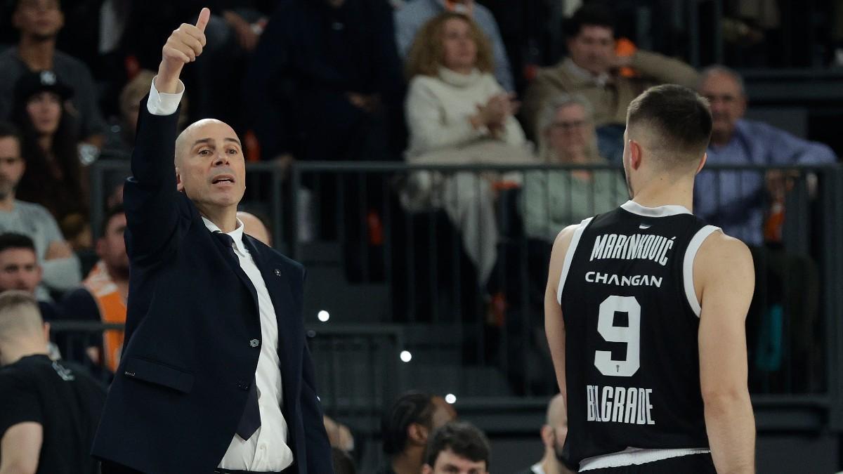 Joan Peñarroya, en el duelo ante Valencia Basket