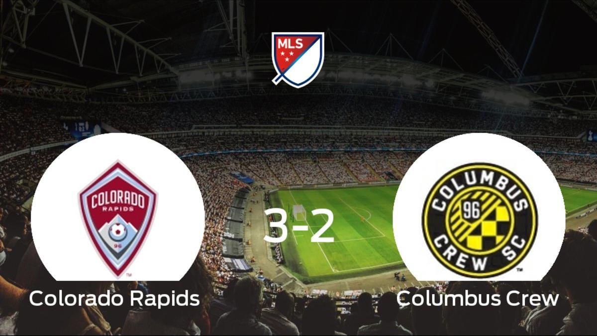 El Columbus Crew pierde ante el Colorado Rapids por 3-2