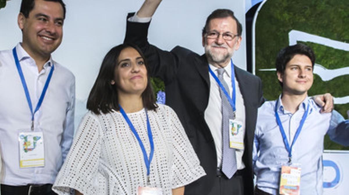 Rajoy als joves: ’Porteu-vos bé, perquè la gent del PP no es porta malament mai’.