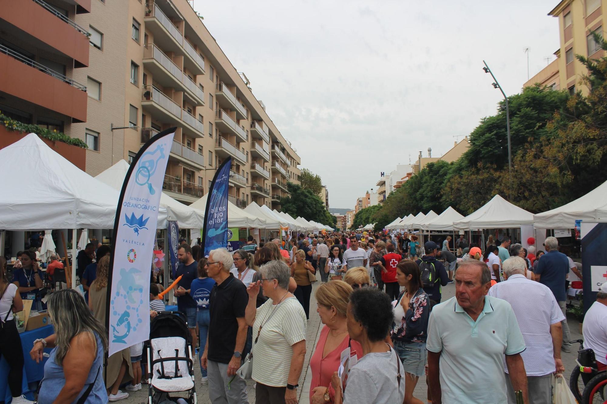 La Feria de Asociaciones llena la calle la Vía de entidades sin ánimo de lucro