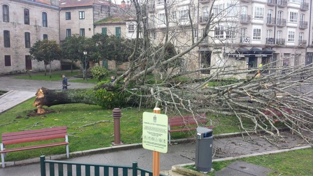 El primer temporal del invierno azota Galicia