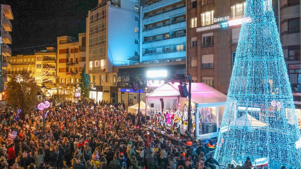 Vilagarcía activa el interruptor de la Navidad