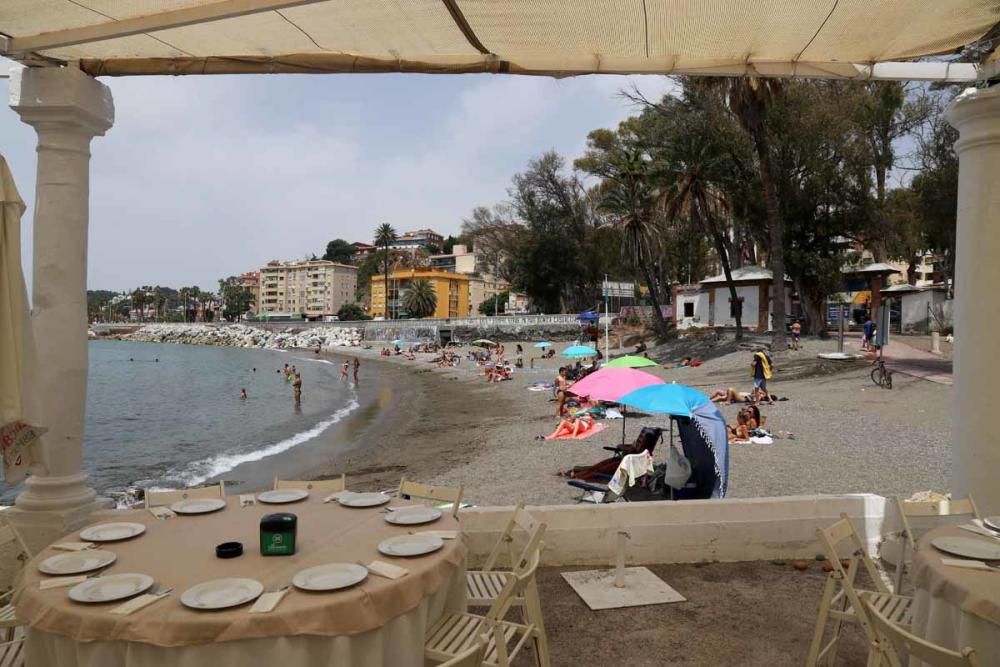 Control de aforo en las playas de Málaga en la nueva normalidad