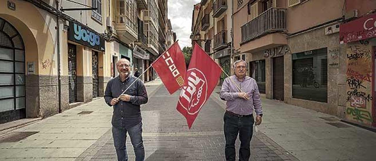 una calle OMS vacía.­_ La Plaza de España y Oms marcan tradicionalmente el inicio de la manifestación del Primero de Mayo. Hoy estarán casi desiertas.