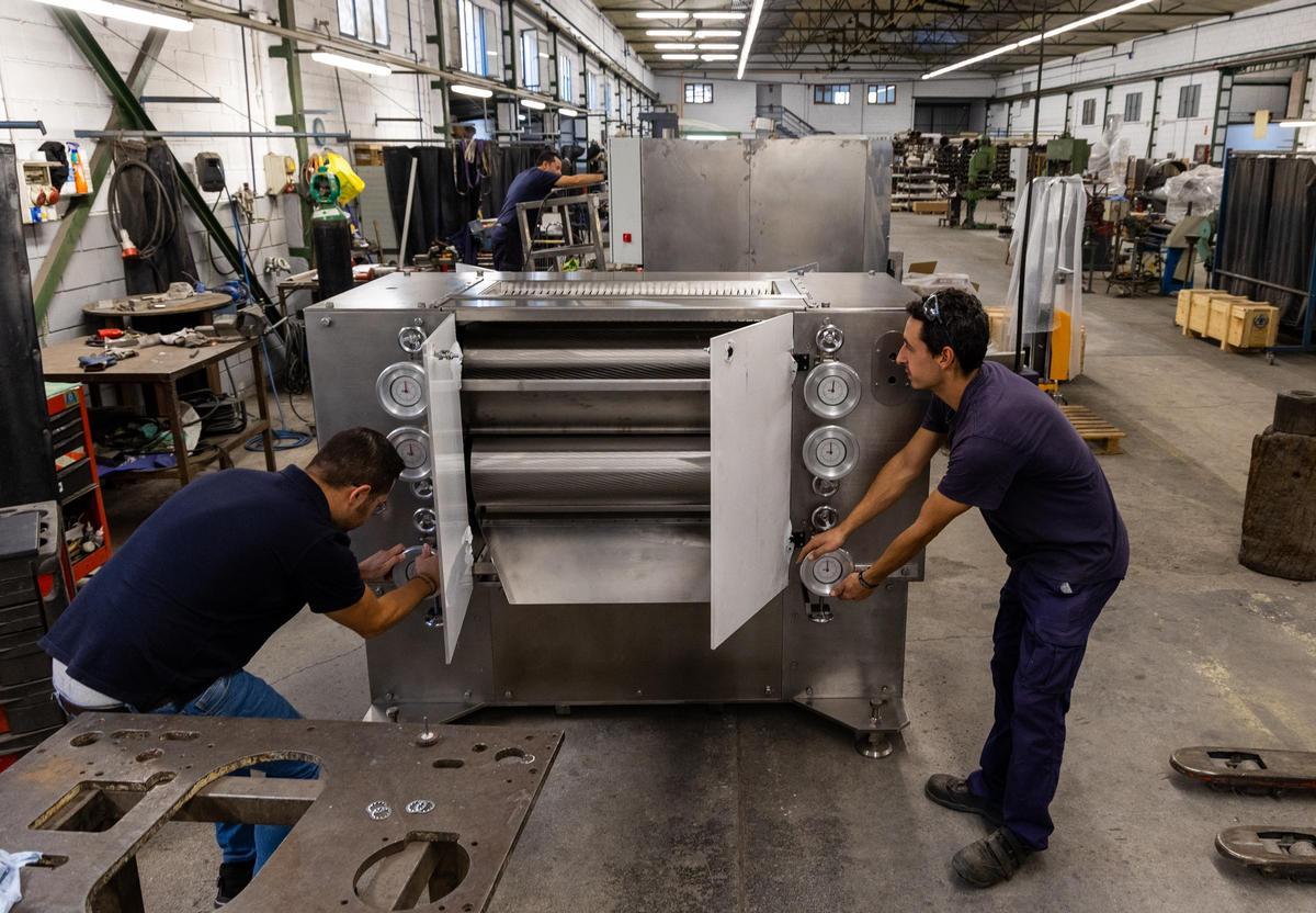 Planta de producción de una empresa metalúrgica de la provincia.