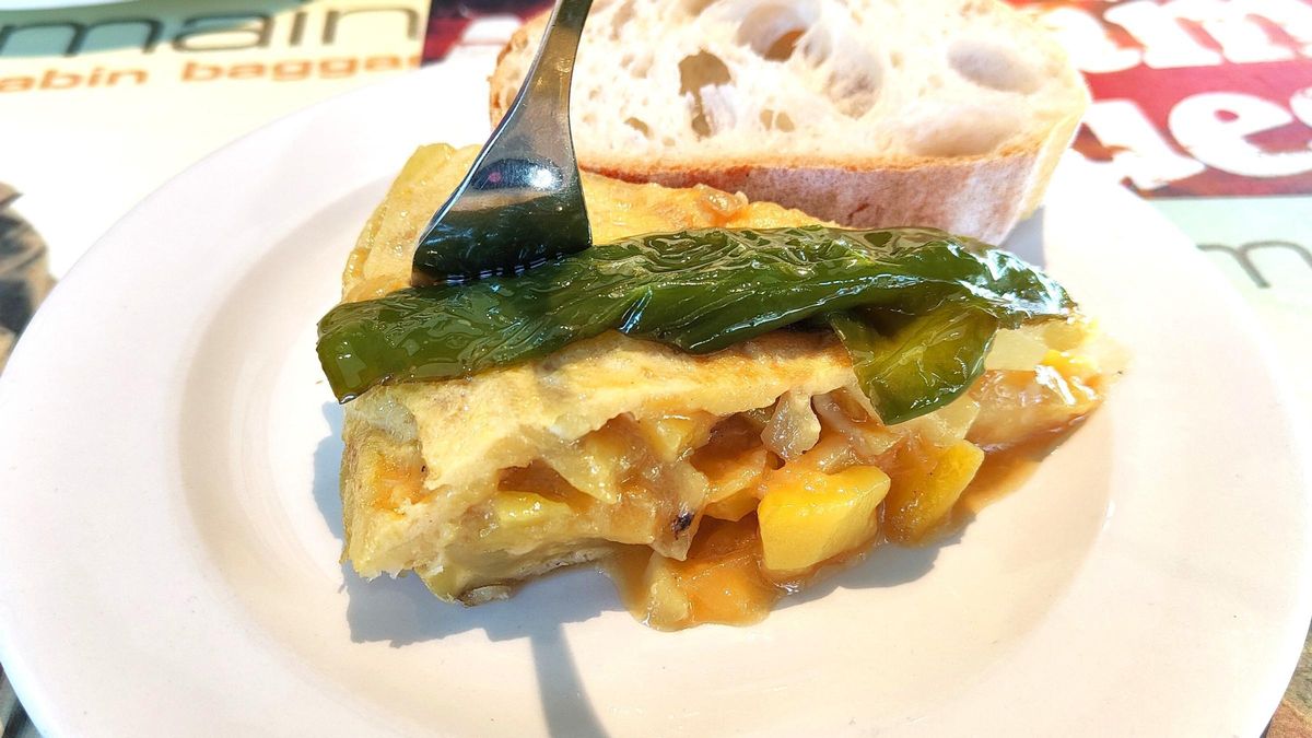 La tortilla de patatas de la cafetería Saint Germain.