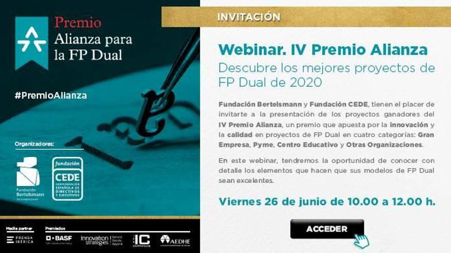 Coneix als guanyadors de l&#039;IV Premi Aliança per a la FP Dual