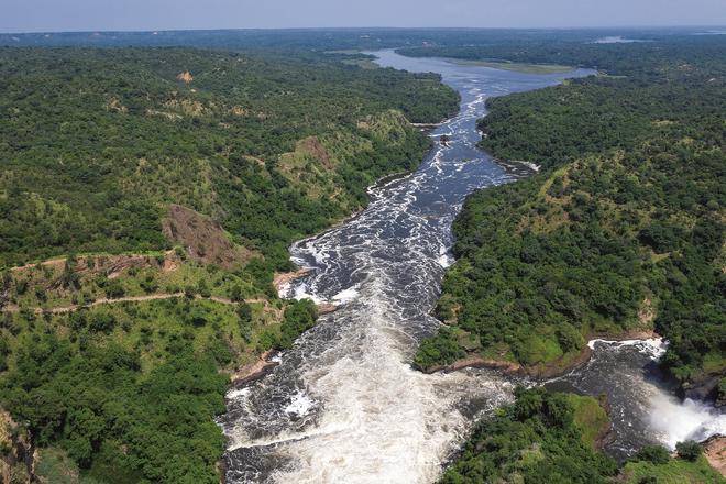Cataratas Murchison en el Nilo Blanco, Uganda.