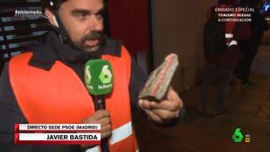 Javier Bastida, en la zona de Ferraz (El intermedio).