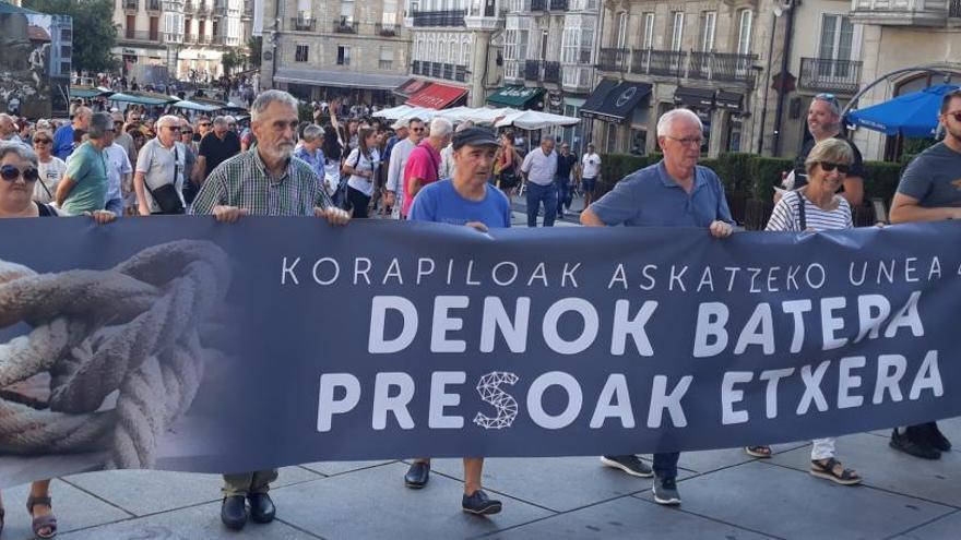 Protesta para reclamar el acercamiento de los presos de ETA.