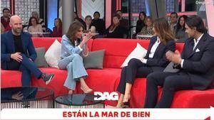 De izquierda a derecha: Gonzalo Miró, Marta Flich, Mar Flores y Carlo Costanzia en Directo al grano