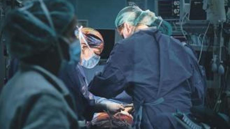 Profesionales del Hospital Universitario de Canarias durante una intervención quirúrgica.