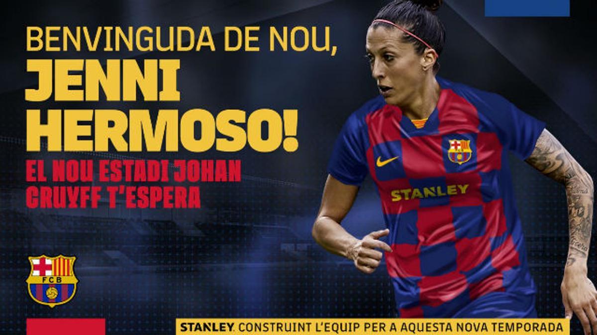 Jennifer Hermoso vuelve al Barça