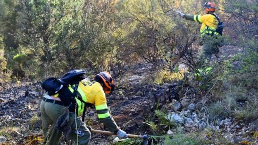 Un fuego en Genovés obliga a limitar la velocidad en el tren Alcoy-Xàtiva