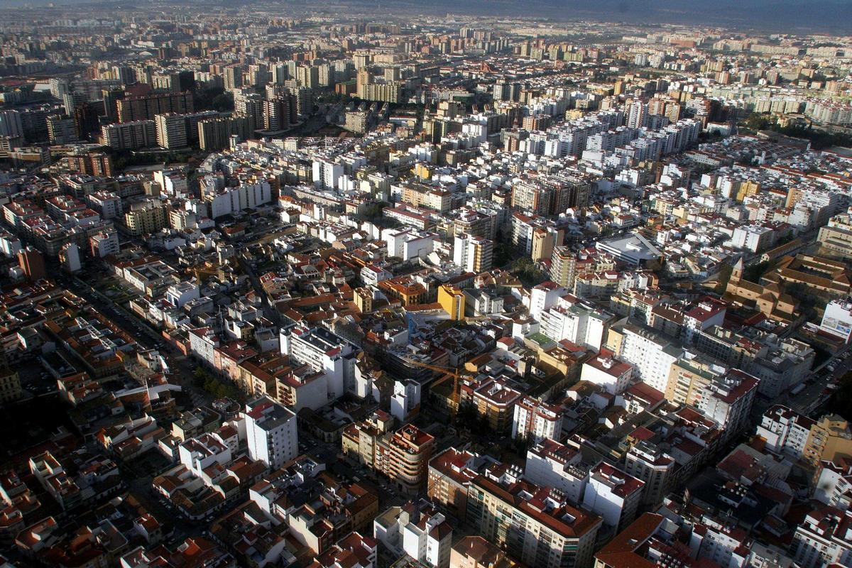 Vista aérea de Málaga
