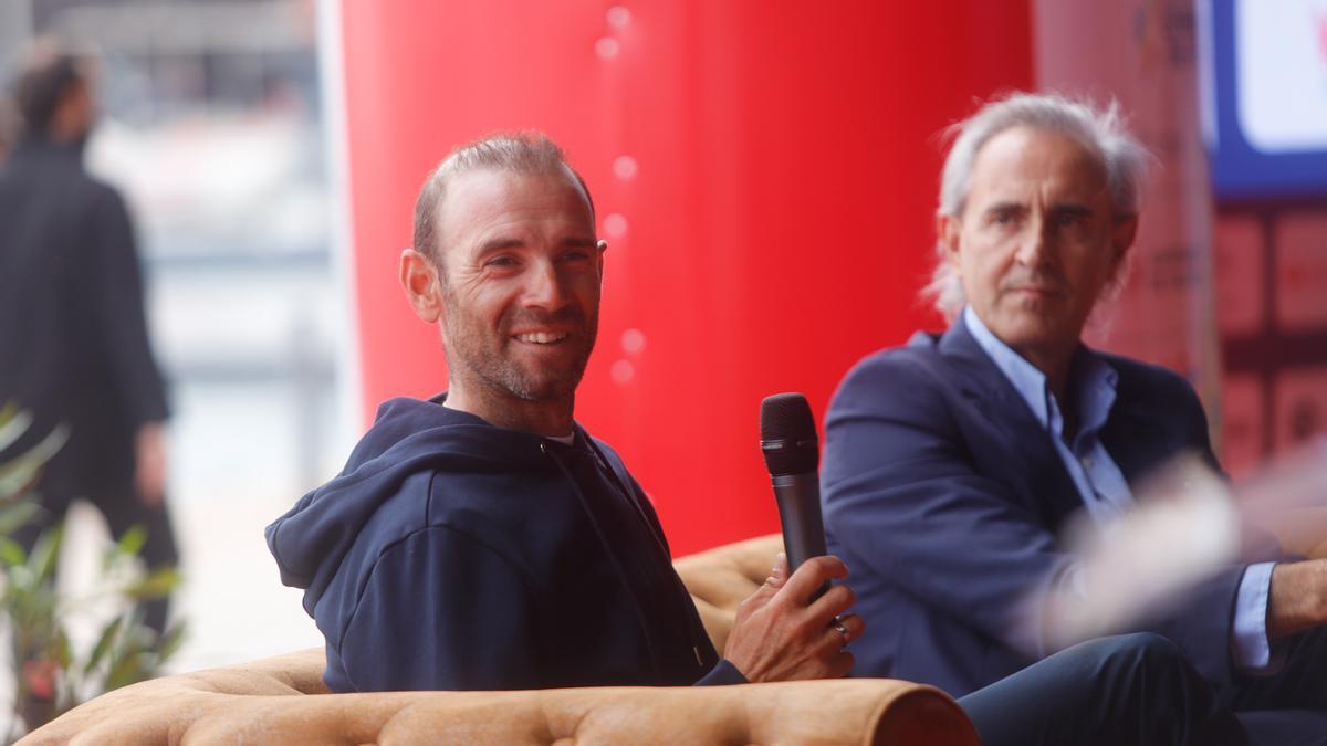 Valverde, en la presentación del Gran Fondo de València