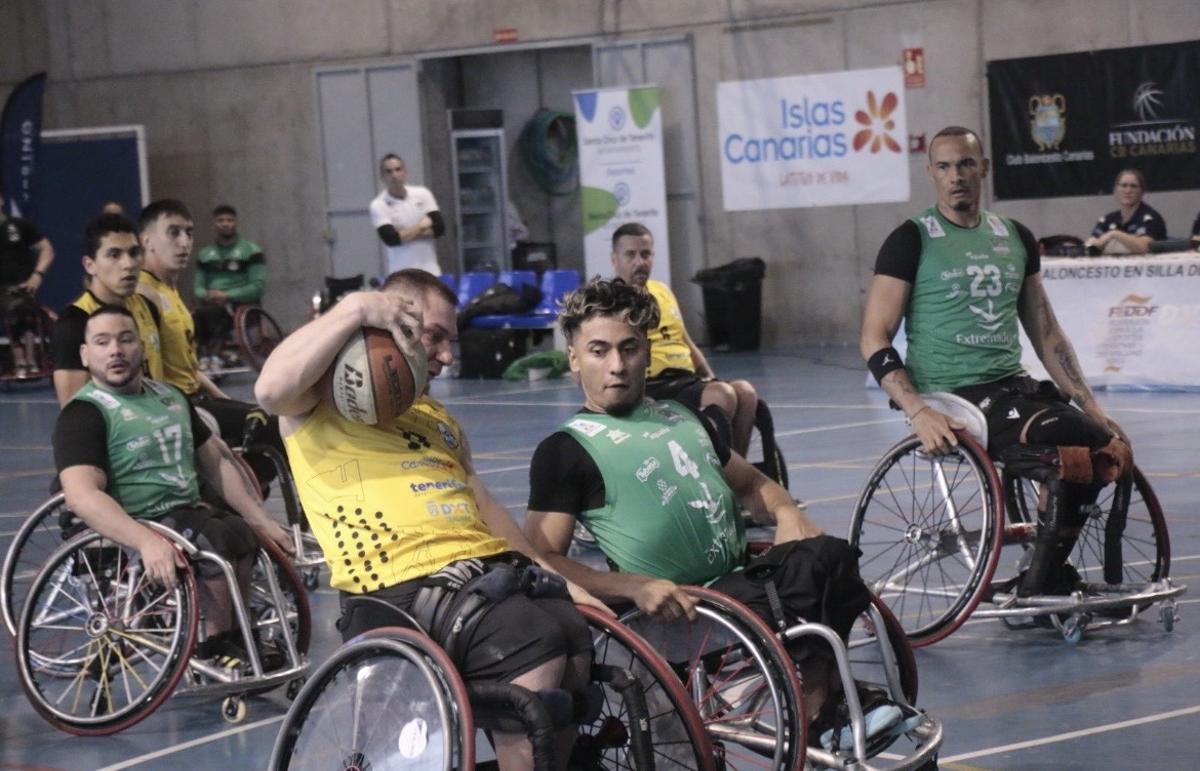 Jugadores del Mideba Extremadura en la jornada anterior