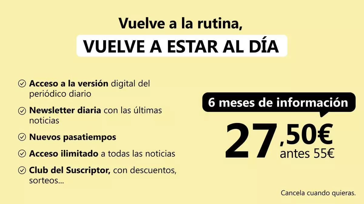 Vuelve a la rutina, vuelve a estar al día: disfruta de la suscripción semestral a mitad de precio