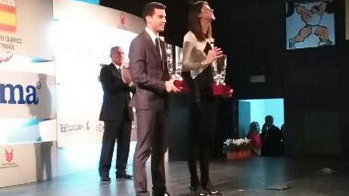 Ruth Beitia y Miguel Ángel López reciben sus galardones